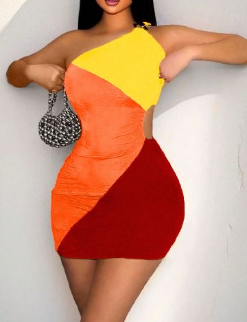 Rochie scurta SHEIN, mix culori