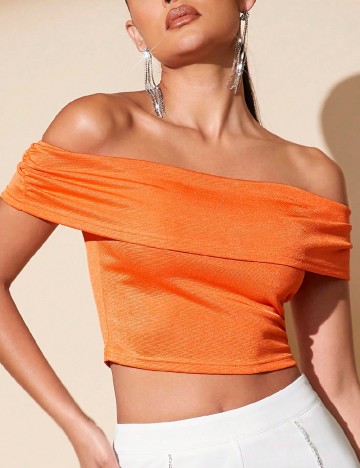 Top SHEIN, portocaliu