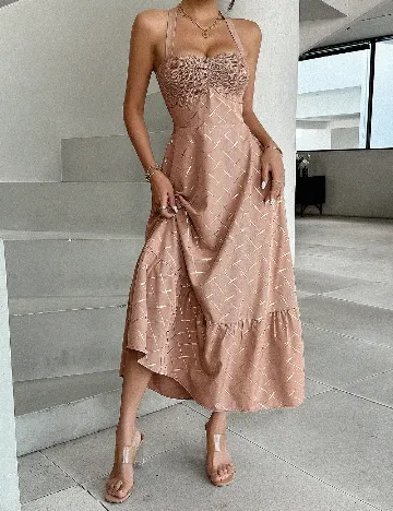 Rochie medie SHEIN, maro