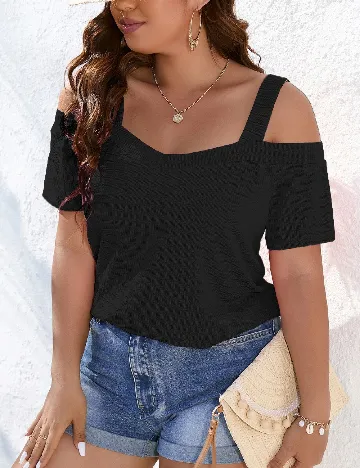 Bluza SHEIN CURVE, negru