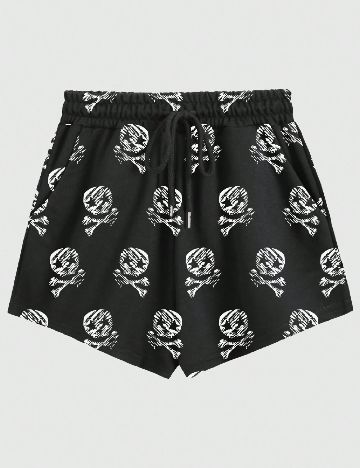 Pantaloni scurti Romwe, negru