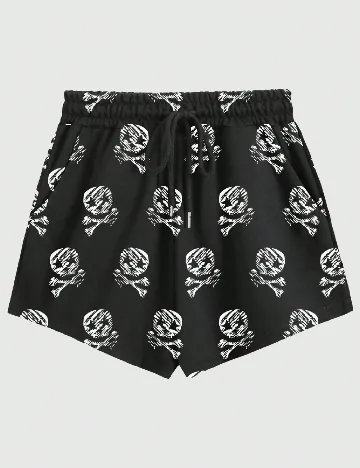 Pantaloni scurti Romwe, negru