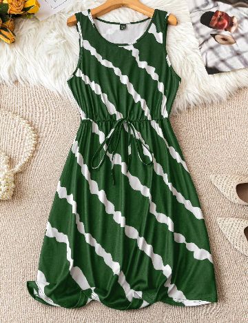 Rochie scurta SHEIN CURVE, verde