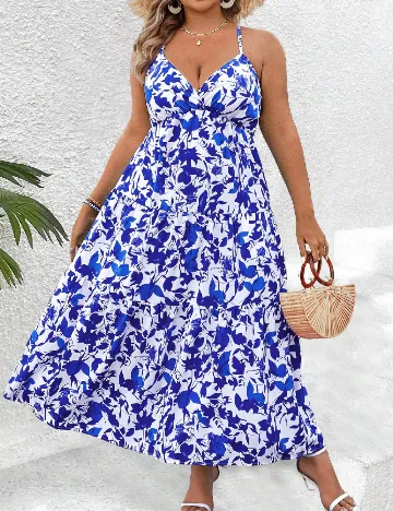 Rochie lunga SHEIN CURVE, albastru