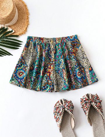 Pantaloni scurti SHEIN CURVE, mix culori