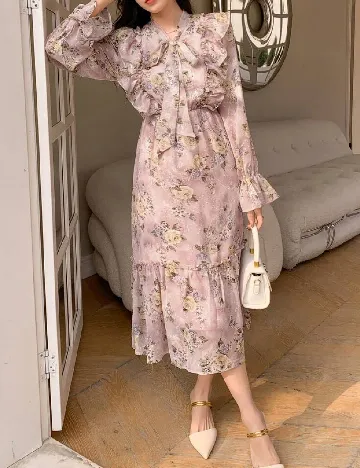 Rochie medie SHEIN, roz