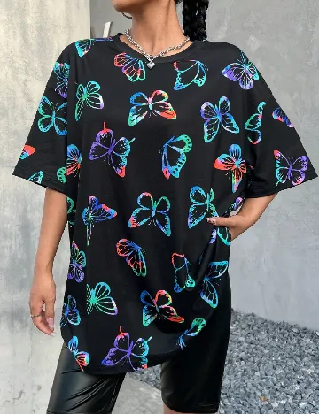 Tricou Oversize SHEIN, negru