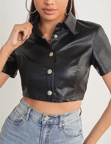 Top SHEIN, negru