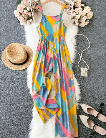 Salopeta SHEIN CURVE, mix culori