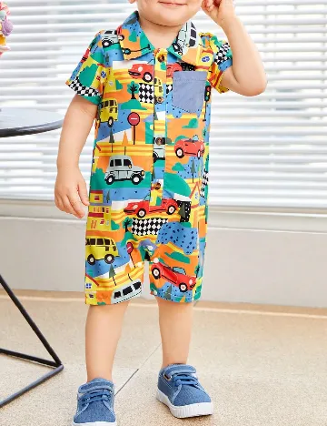 Salopeta Shein Kids, mix culori