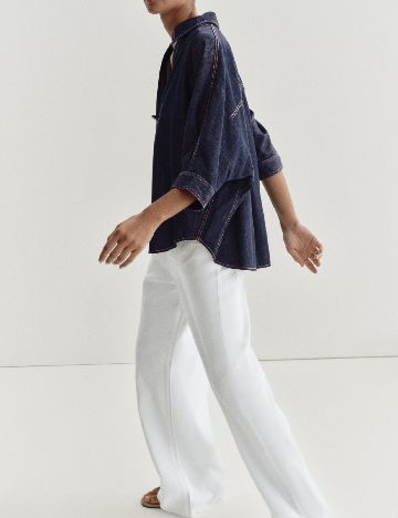 Camasa Zara, bleumarin