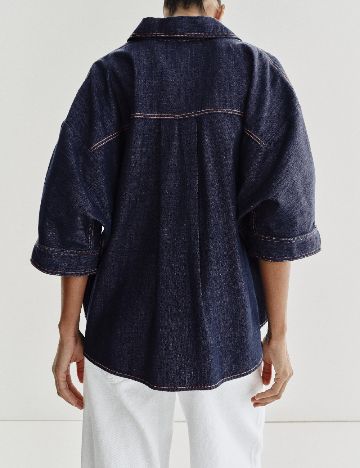 Camasa Zara, bleumarin