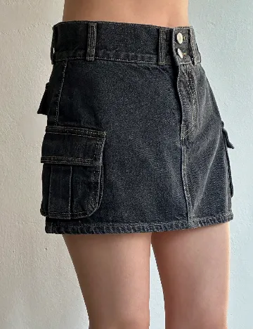 Fusta pantalon Dazy, negru