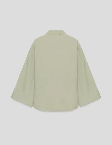 Camasa Oversize Zara, verde