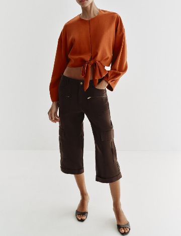 Bluza Zara, caramiziu