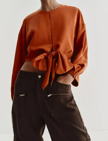 Bluza Zara, caramiziu