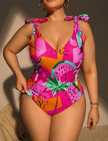Costum de baie SHEIN CURVE, mix culori