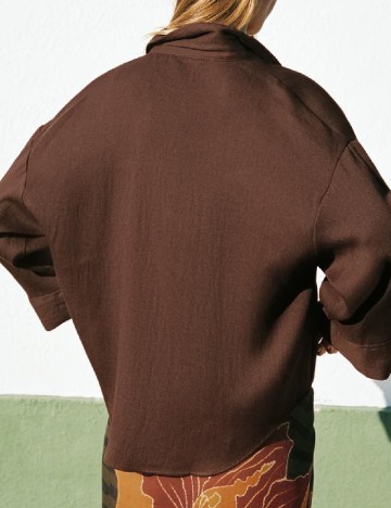 Camasa Oversize Zara, maro