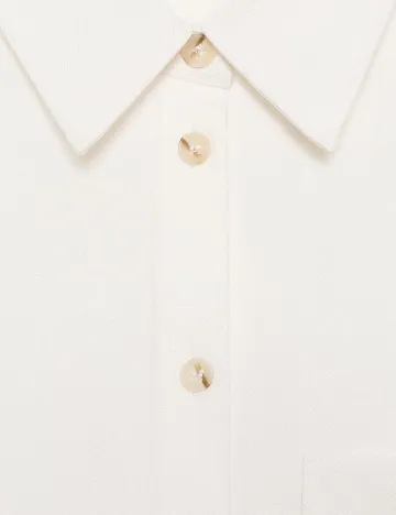 Camasa Oversize Zara, ecru