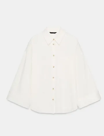 Camasa Oversize Zara, ecru