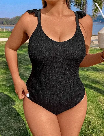 Costum de baie SHEIN CURVE, negru
