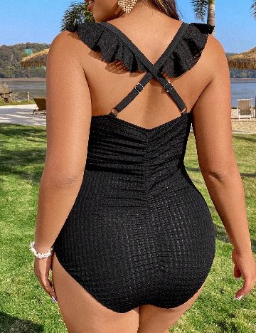 Costum de baie SHEIN CURVE, negru