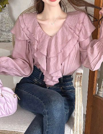 Bluza SHEIN, roz pudra