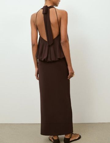 Rochie lunga Zara, maro