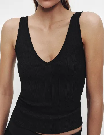 Top Zara, negru