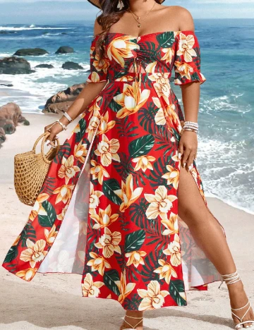 Rochie medie SHEIN CURVE, mix culori