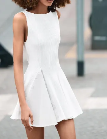 Rochie scurta Zara, alb