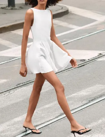 Rochie scurta Zara, alb