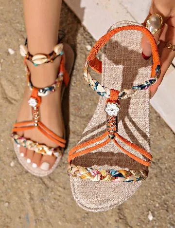 Sandale SHEIN, portocaliu