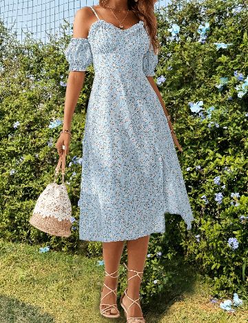 Rochie medie SHEIN, albastru