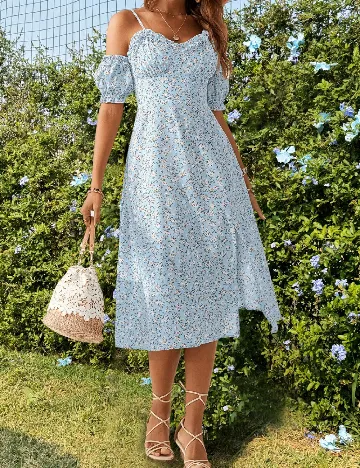 Rochie medie SHEIN, albastru