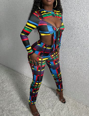 Salopeta SHEIN, mix culori