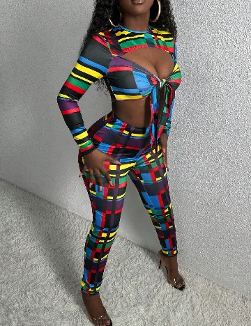 Salopeta SHEIN, mix culori