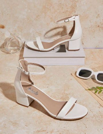 Sandale SHEIN, alb