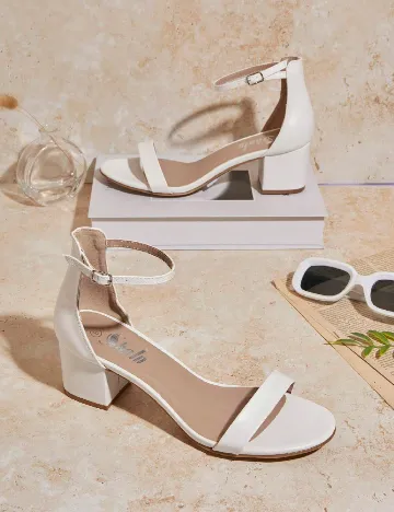 Sandale SHEIN, alb