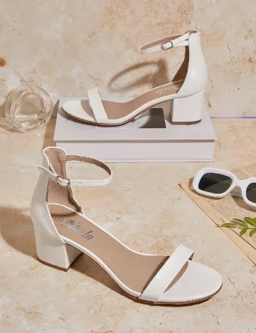 Sandale SHEIN, alb