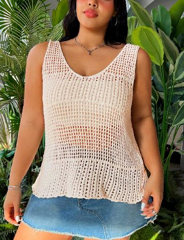 Bluza SHEIN CURVE, crem