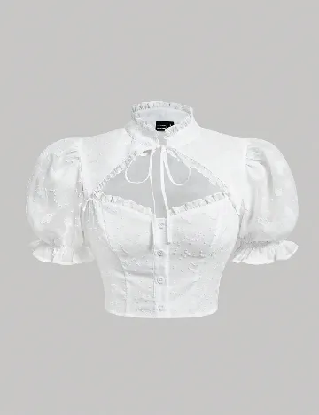 Top SHEIN CURVE, alb