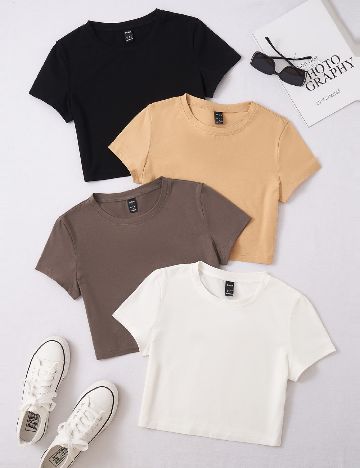 Set topuri 4 bucati SHEIN, mix culori