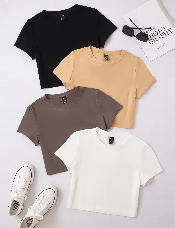 Set topuri 4 bucati SHEIN, mix culori