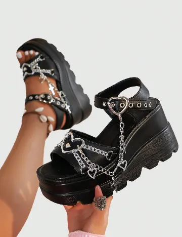 Sandale Romwe, negru