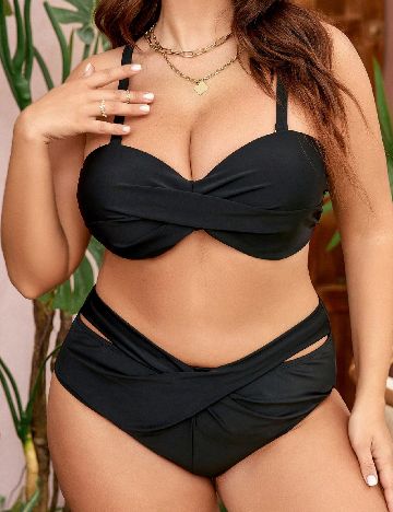 Costum de baie SHEIN, negru