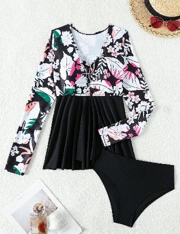 Costum de baie SHEIN, negru