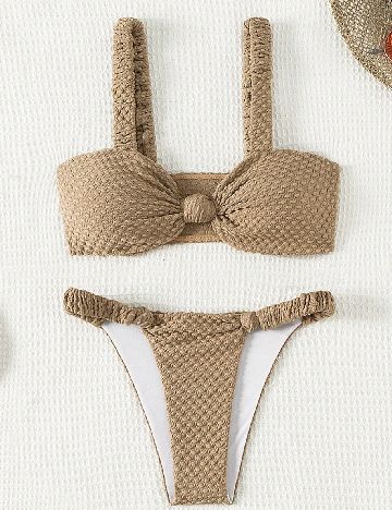 Costum de baie SHEIN, maro