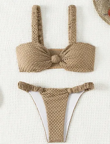 Costum de baie SHEIN, maro