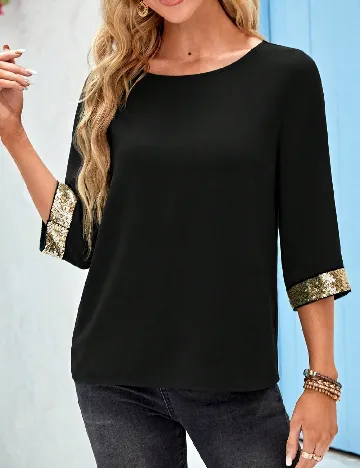 Bluza Emery Rose, negru